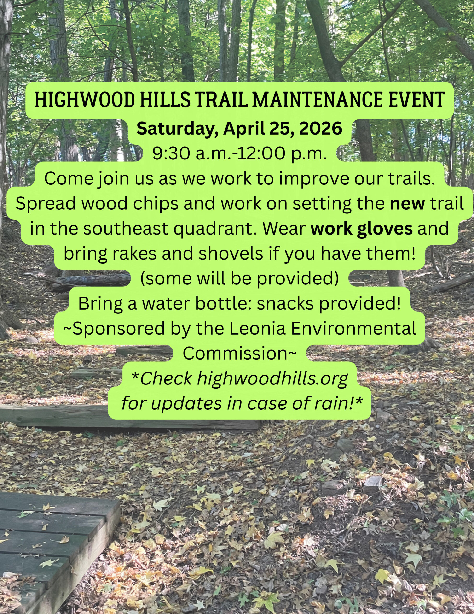 Trail Maintenance: April 2026